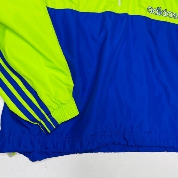 Adidas Retro Windbreaker Pullover 3/4 Zip Jacket - Picture 5 of 16